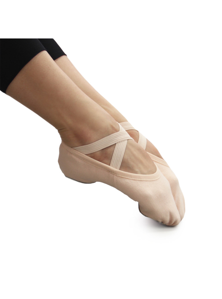 Stretch Canvas Ballet Split Shoes